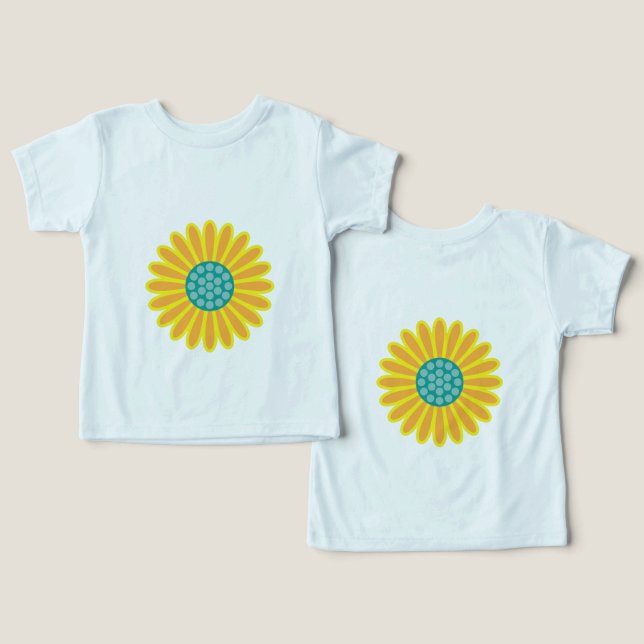Padrão de girassol | Vibrant Summer Floral Design (Design Frente e Verso)