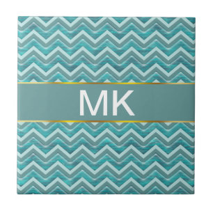 Padrão de Glitter Chevron das Águas