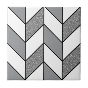 Padrão de Glitter Herringbone Chevron das Cinzas m