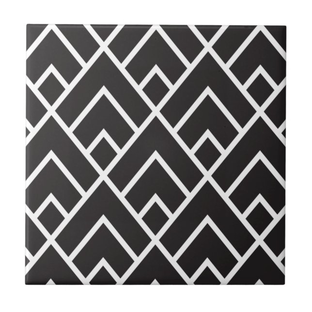 Padrão de Grade de Diamante Geométrico Elegante (Frente)