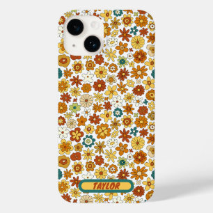 Padrão de Groovy da Flor Retroativa 70s Personaliz