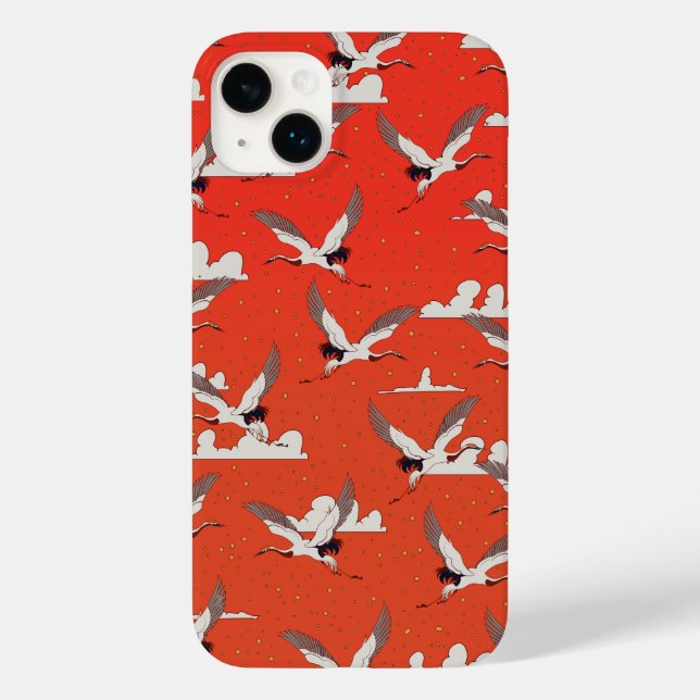 Padrão de Grou Asiático Vermelho (Verso)