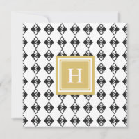 Padrão de harlequin moderno monograma