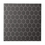 Padrão de Hexágono Preto<br><div class="desc">Um azulejo moderno de hexágono preto-na moda para os seus projetos domésticos: Placas traseiras de cozinha,  azulejos de chá,  azulejos de entrada de chás,  mesas,  coração de lareira ou qualquer padrão azulejo que você queira criar em sua casa.</div>