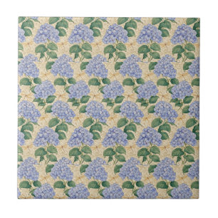 Padrão de Hortênsia Art Nouveau com Libélulas