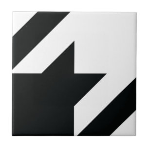 Padrão de Houndstooth Preto Branco