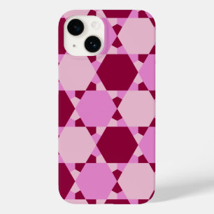 Padrão de Ilusão Óptica de Triângulo Rosa Girly