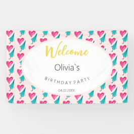 Padrão de Ilustração de Aquarela de Festa de Verão