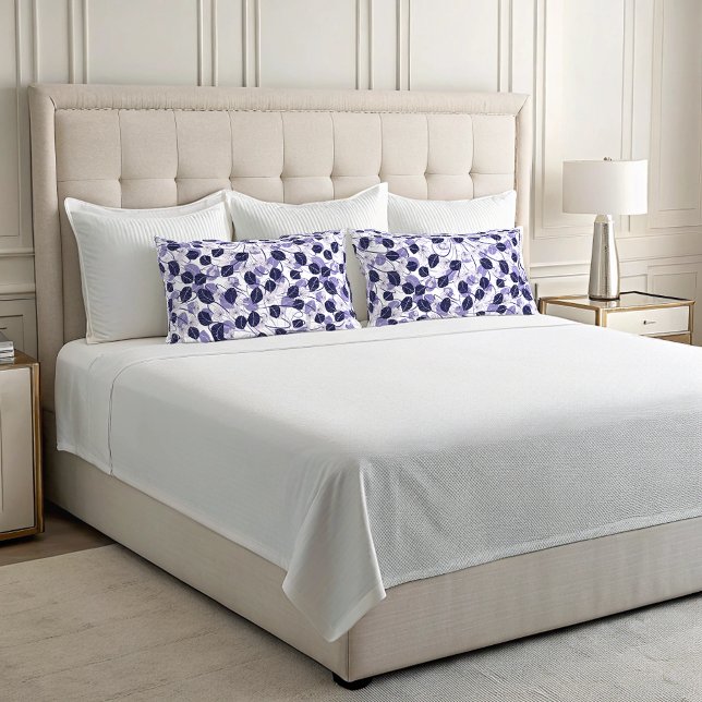 Padrão de Ilustração de Folhas e Vinhas Roxas Boho (Criador carregado)