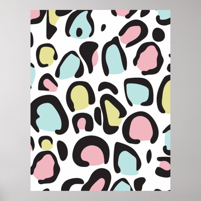 Padrão de impressão animal dos anos 80 (Frente)