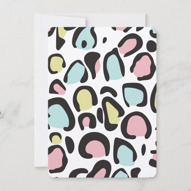 Padrão de impressão animal dos anos 80 (Frente)