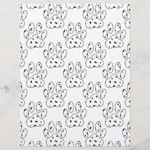 Padrão de impressão da pata Dalmática