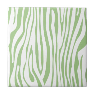 Padrão de Impressão de Animais de Zebra Verde