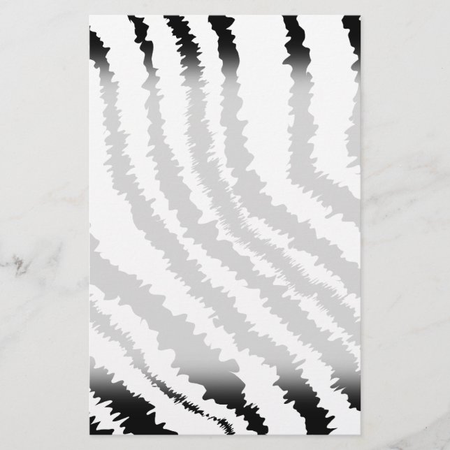 Padrão de Impressão de Zebra Negra. (Frente)