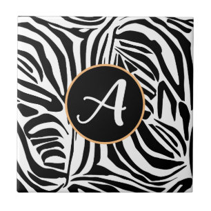 Padrão de impressão de zebra preto e branco em neg