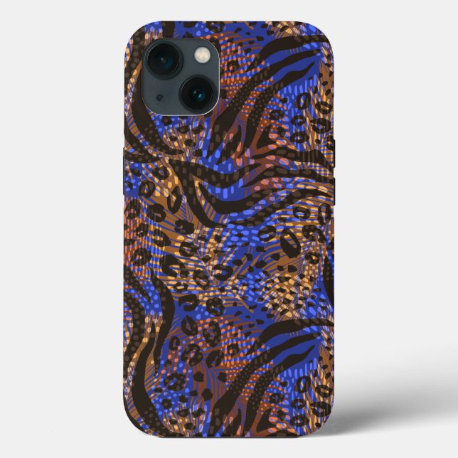 Padrão de impressão do leopardo e da zebra luxuoso (Verso)