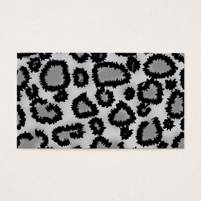 Padrão de impressão do leopardo, preto e Cinza. (Frente)
