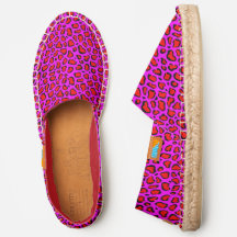 Padrão de impressão rosa quente e leopardo vermelh