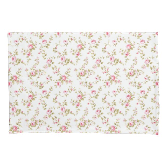 Padrão de Jardim de Algodão Rosa Floral (Frente)