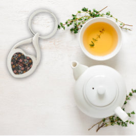 Padrão de jardim de aquarelas preto Chaveiro de me