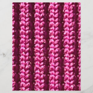 Padrão de Knit Aumentado em Rosa Quente, Papel Esc