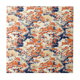 Padrão de Leque de Flor de Cerejeira Japonesa (2)