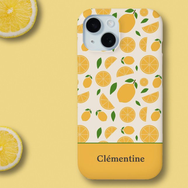 Padrão de limão (Lemon Pattern Phone Case)