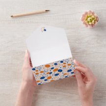 Padrão de limão azul e laranja, tema frutado diver
