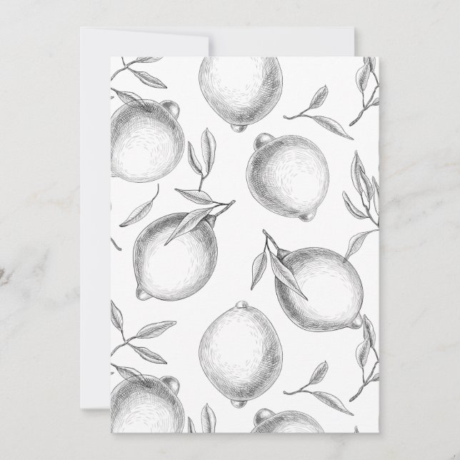 Padrão de limão desenhado à mão (Frente)