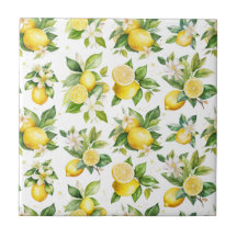 Padrão de limão, flores de limão, folhas, citrinos