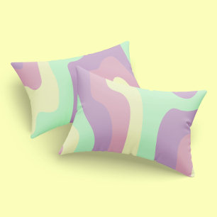 Padrão de Linha de Onda Abstrato Verde Púrpura Pas