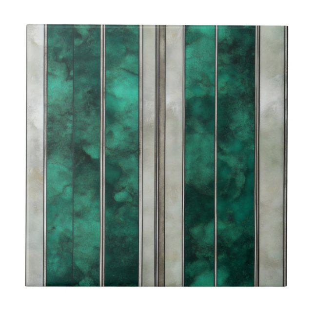 Padrão de Linha de Prata Esmeralda (Frente)