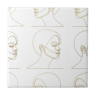 Padrão de Linha de Rosto Feminino Minimalista (4)