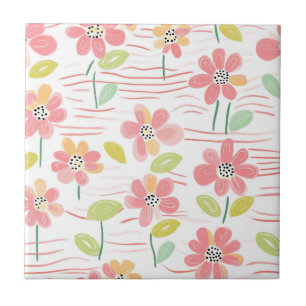 Padrão de Linha Floral Abstrata Moderna (3)