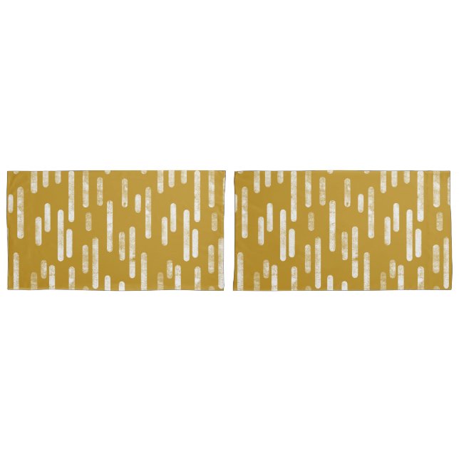 Padrão de Linhas Arredondadas de Tinta | Dourado a (Frente - conjunto)