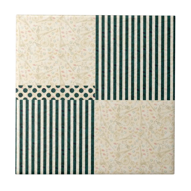 Padrão de Linhas Geométricas de abstrato   (Frente)
