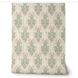 Padrão de Listra Damasko Francês Retro - Safira Vi