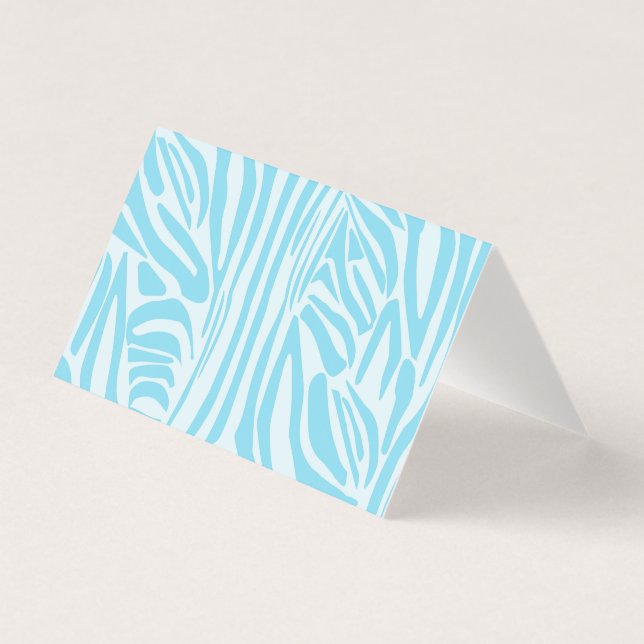 Padrão de Listras de Zebra Azul (Frente)