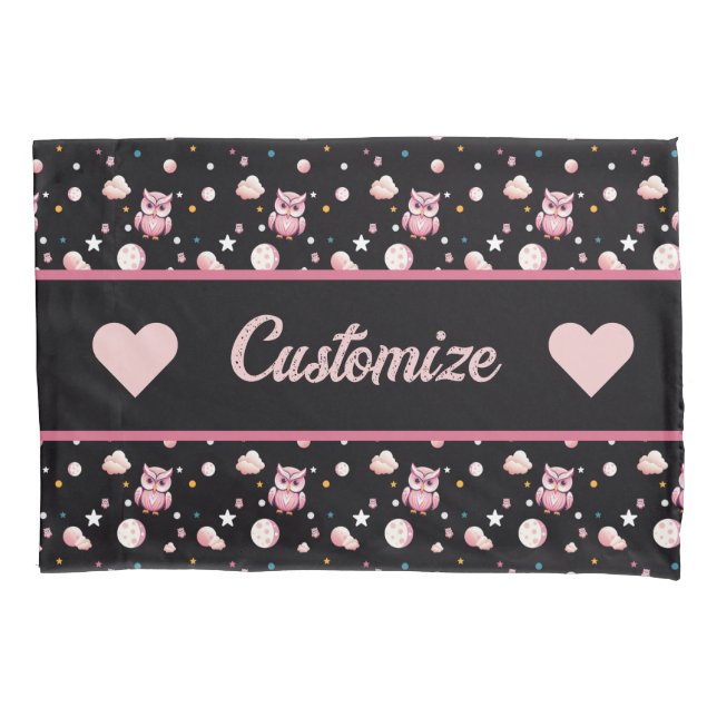 Padrão de Luar de Coruja Rosa (Frente-Esquerda)