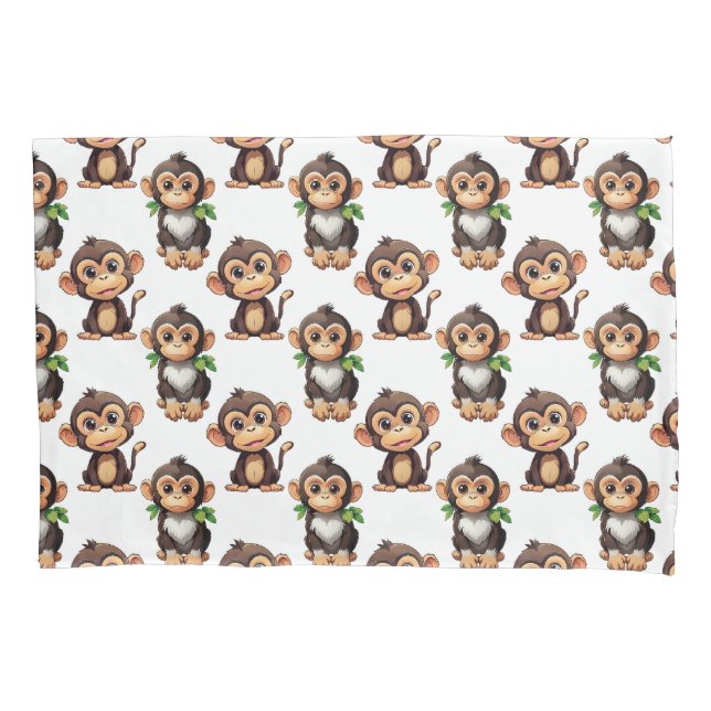 Padrão de Macaco Branco de Design  (Frente)