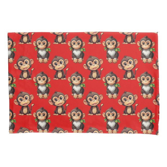 Padrão de Macaco Vermelho Design (Frente)