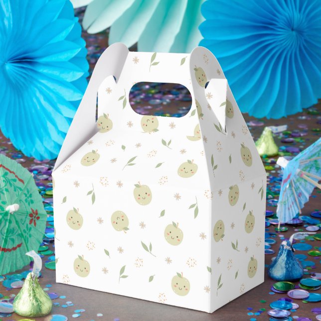 Padrão de Maçãs Felizes - Caixa de Favoritos (Festa)