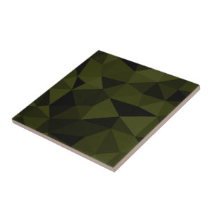 Padrão de malha geométrica preta verde exército es