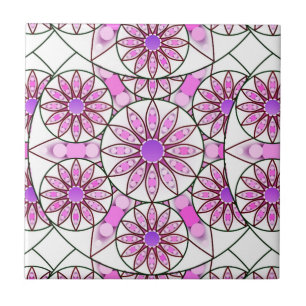 Padrão de mandala, lavanda, rosa, rosa-quente, bra