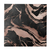 Padrão de Mármore Dourado Rosa Preto Moderno