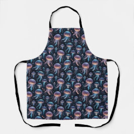 Padrão de medusa colorida Apron
