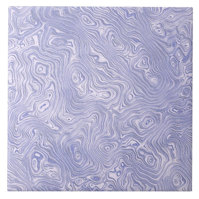 Padrão de Moire Azul Sedoso (Frente)