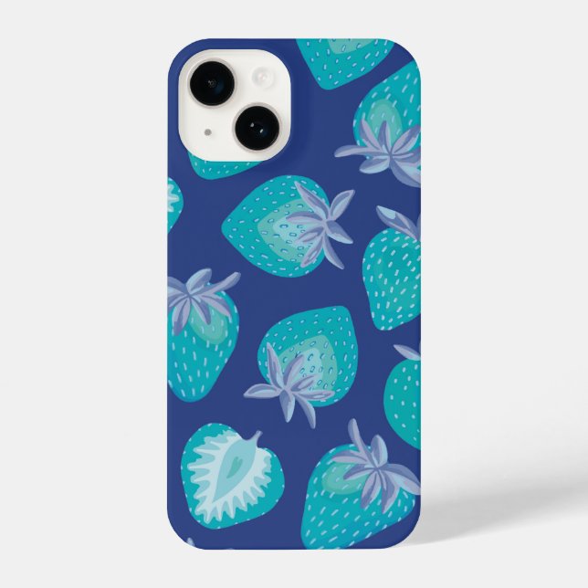 Padrão de Morango Azul (Verso)