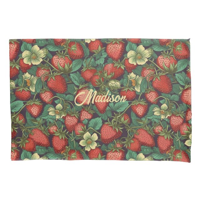 Padrão de Morango de Nome Personalizado (Frente)