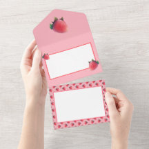 Padrão de Morango Fresco